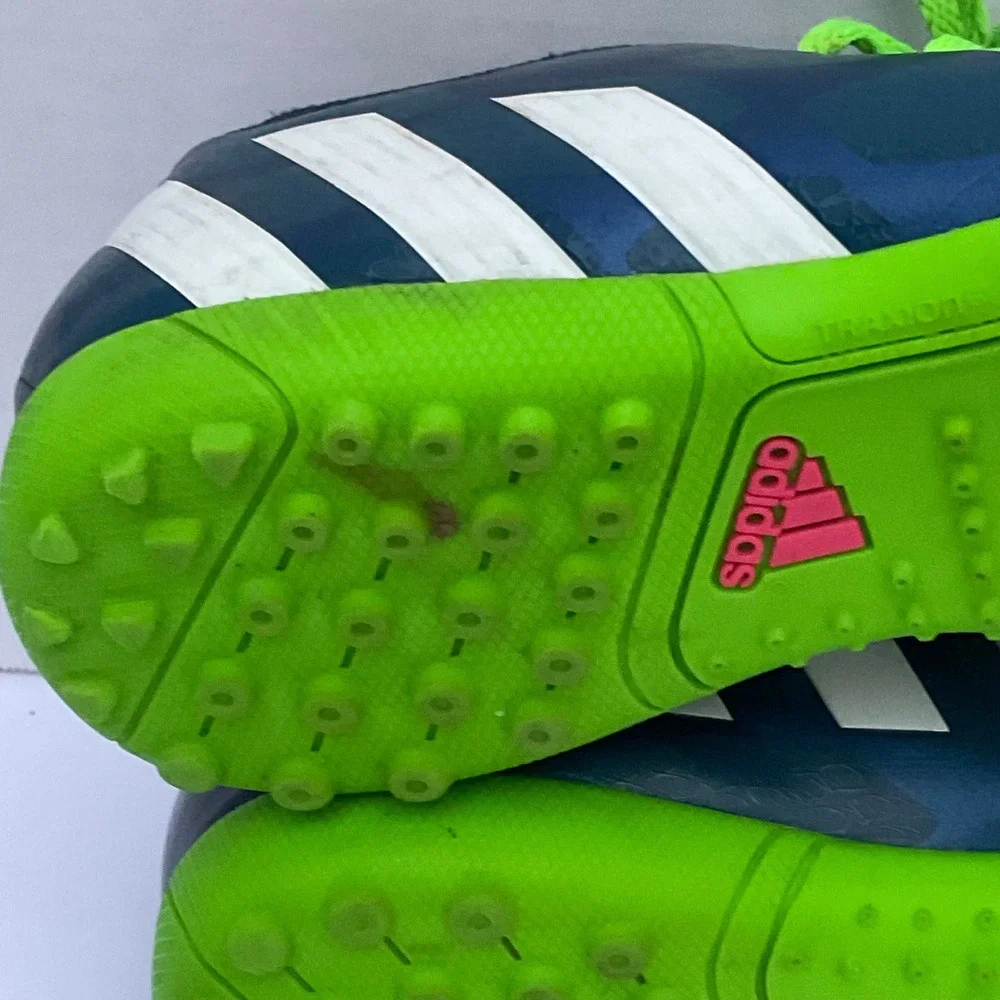 adidas M20172 boy's 4.5 Predito Instinct‎ TF soccer shoes kids Neon blue green